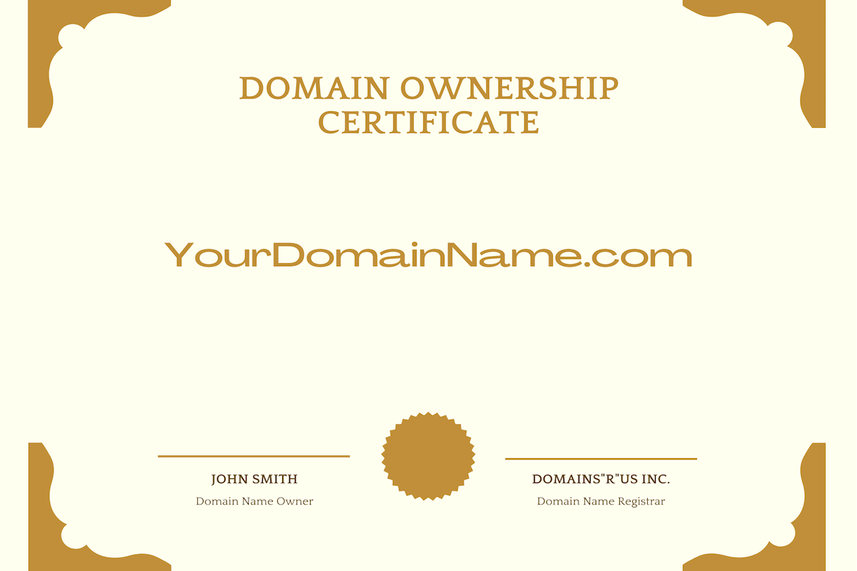 Domain ownership certificate FAQs.