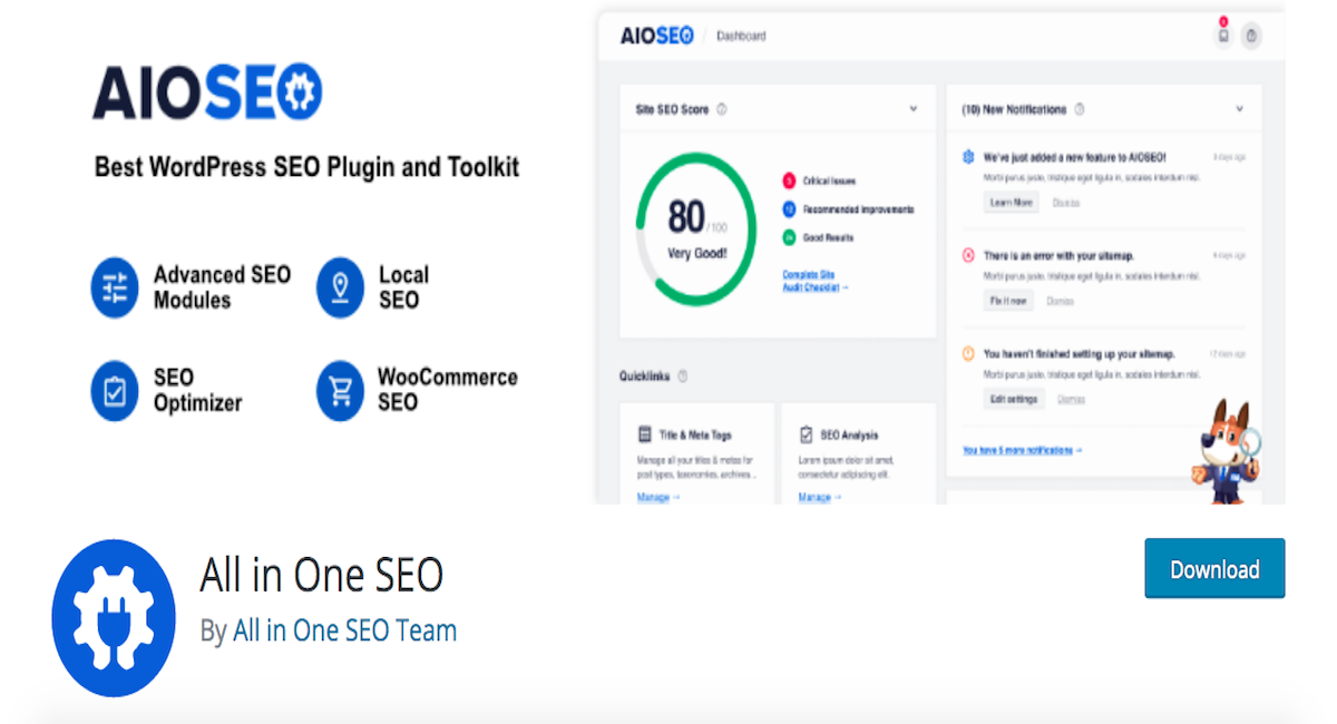 The best features of the All In One SEO Tool and FAQs.