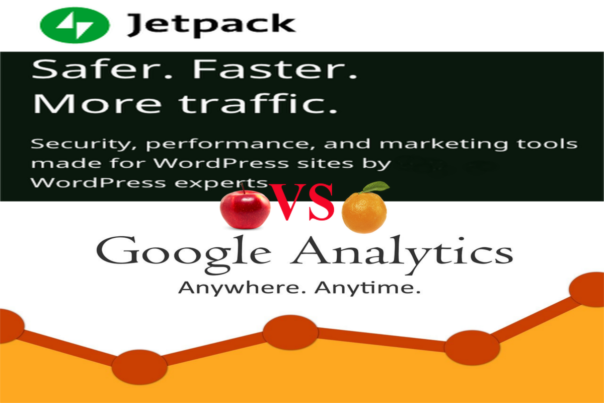 Jetpack vs Google Analytics. Apples and Oranges?