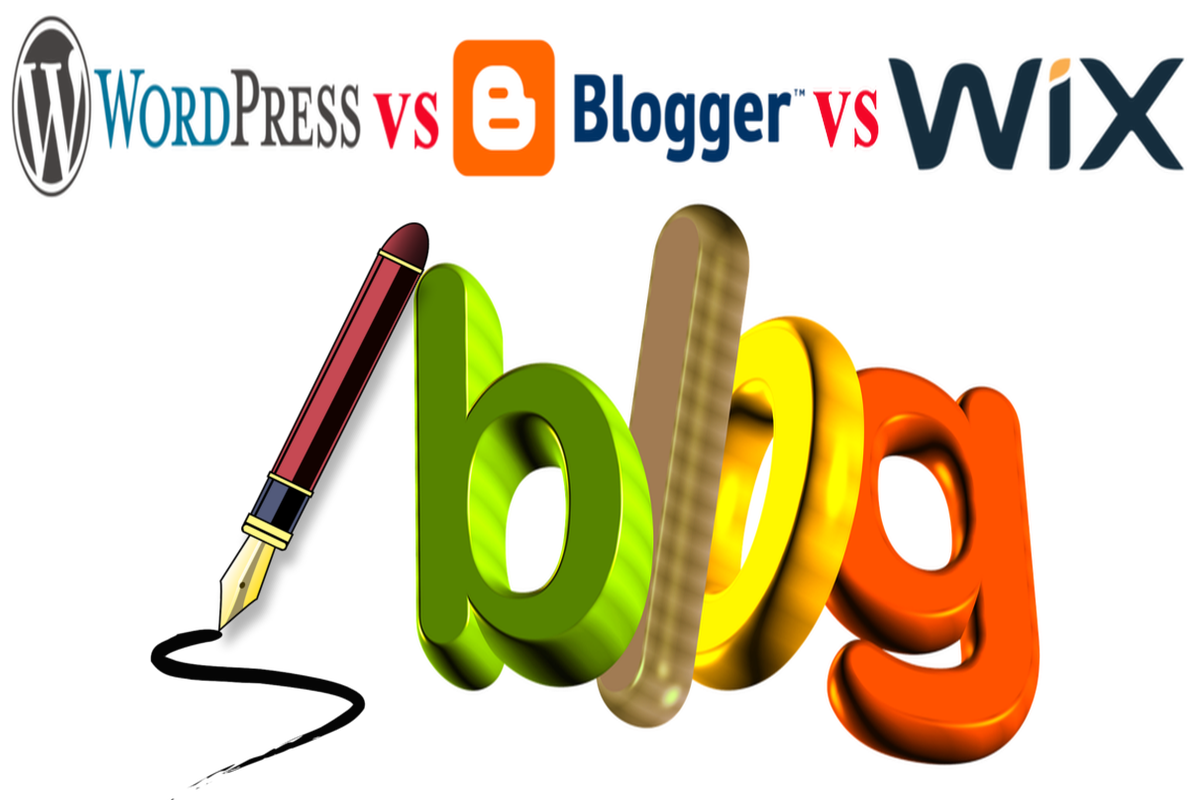 WordPress vs Blogger vs Wix for Blogs and Blogging. FAQs.