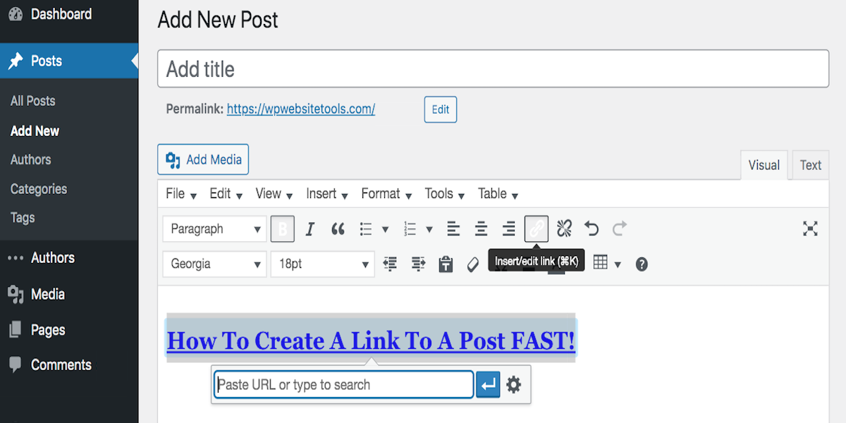 WordPress: How To Create A Link To A Post FAST! Linking FAQs!